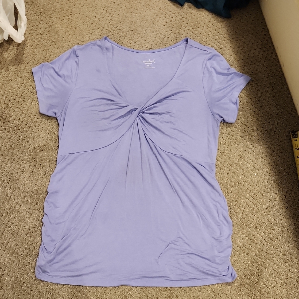 ISABEL Sexy Twist Front Blouse. XXL